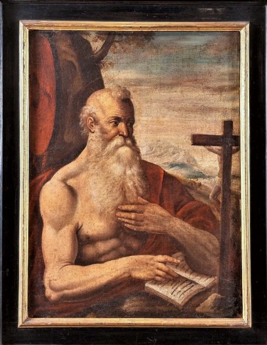 Saint Jerome - Venetian school of the 16th century - Paintings & Drawings Style Renaissance